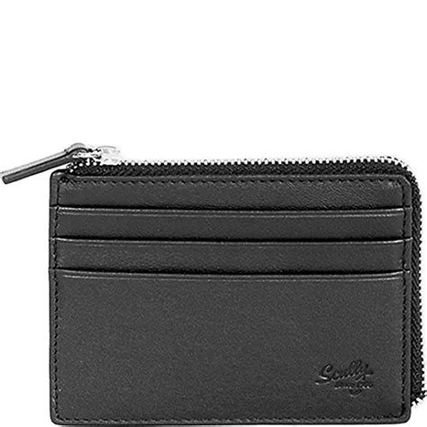 Scully RFID Business Card Case 3007,Black Leather,US